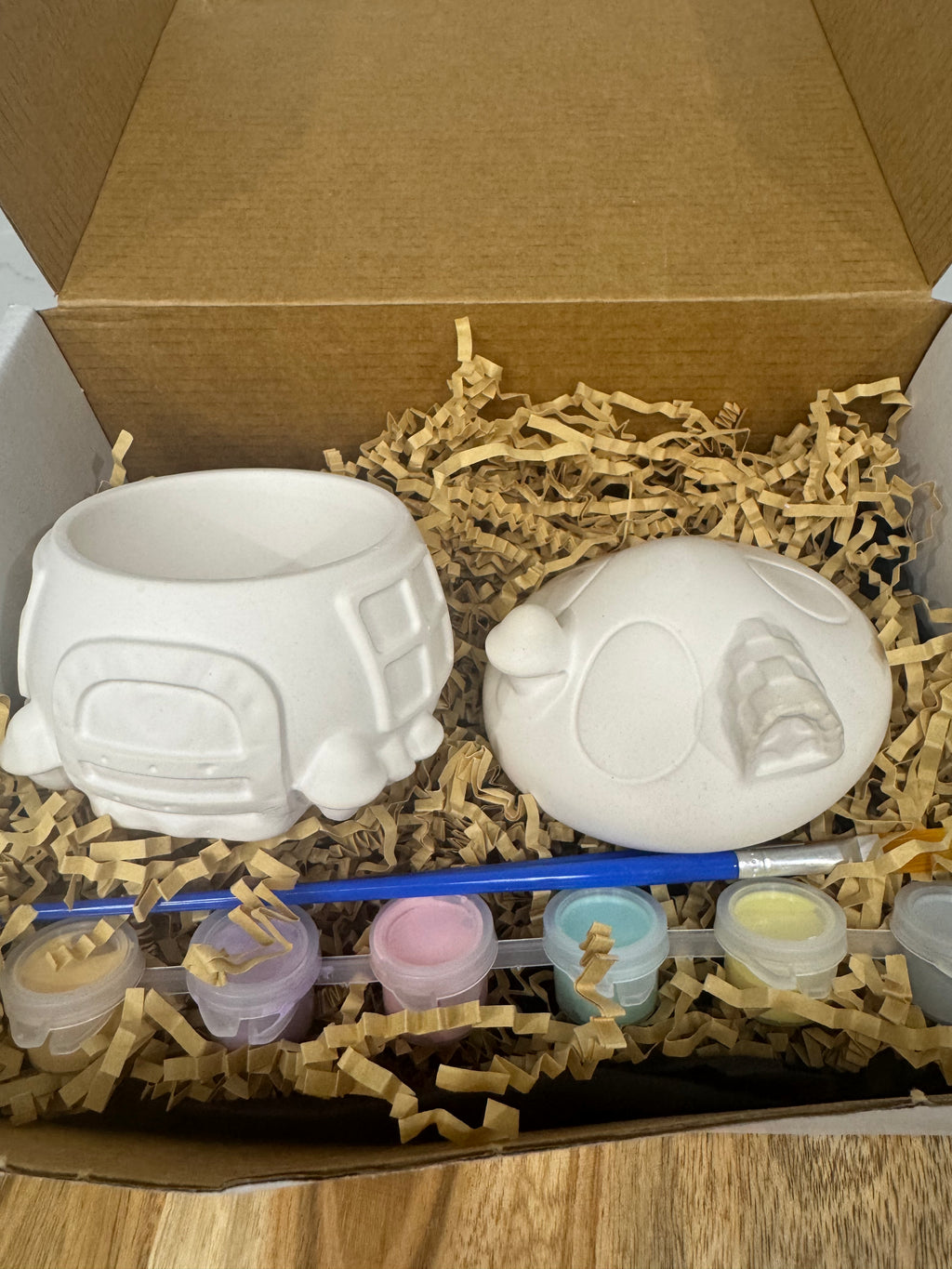 Fairy house trinket box - Plaster painting kit