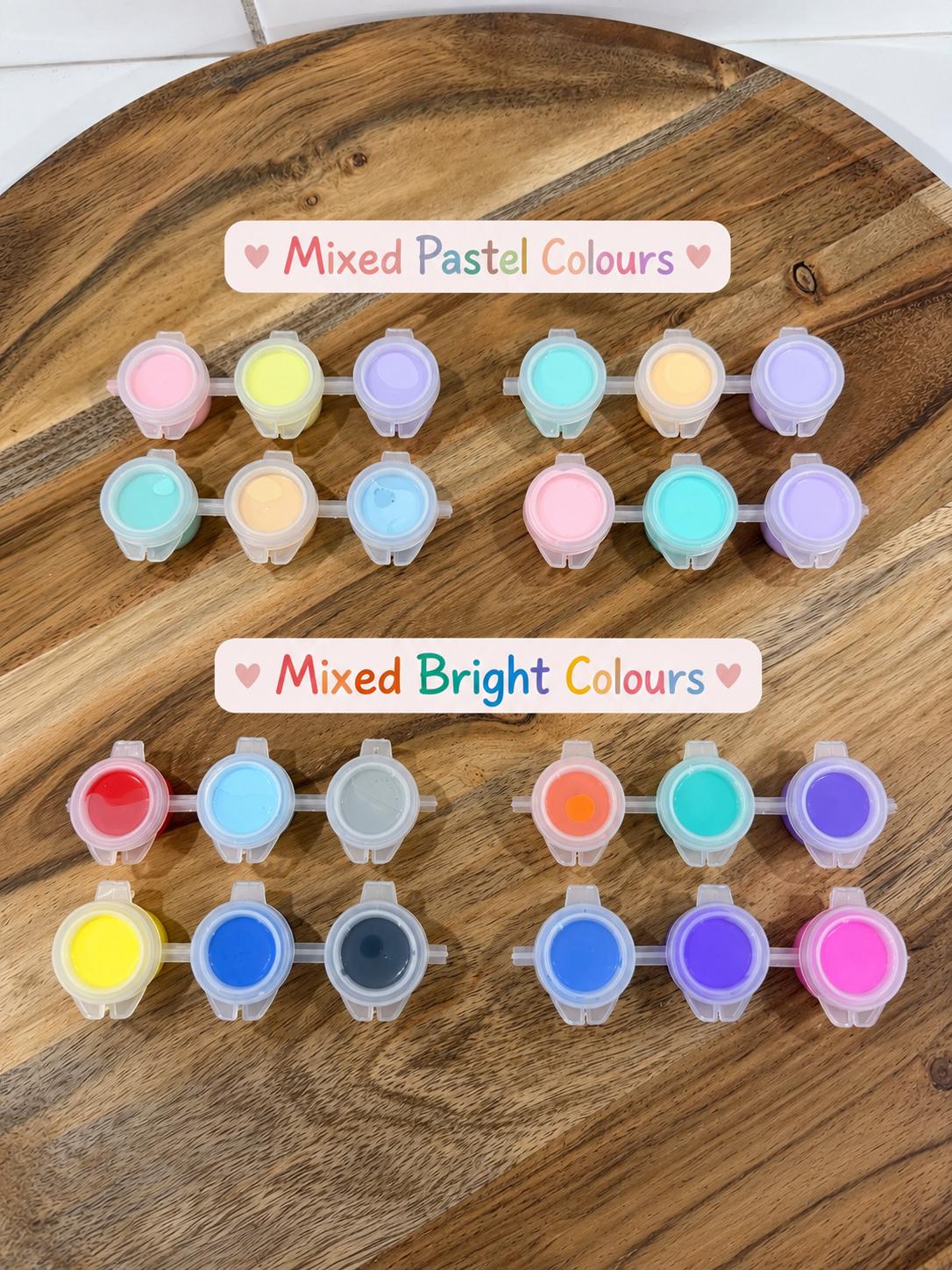 Set of 10 space themed plaster painting party favors